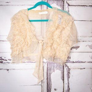 Pretty Angel Fashion XL Juniors Ruffle Shrug